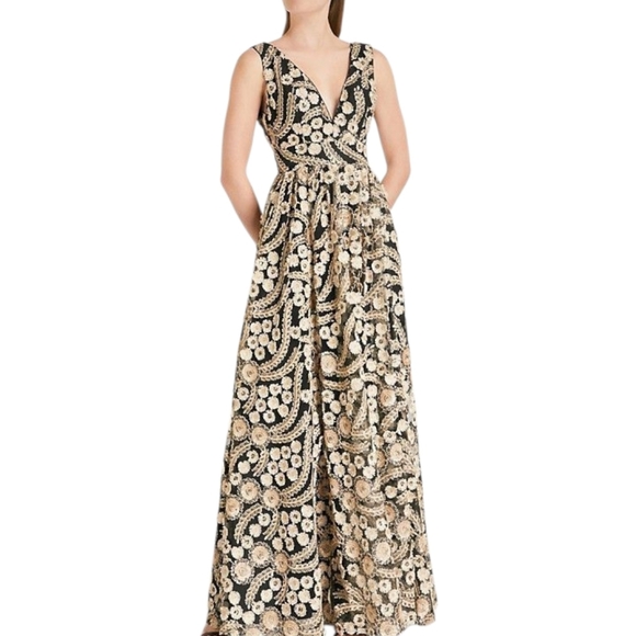 Ted Baker Reeda Party Dress Size 3 US 8 Black & Gold Embroidered 3D Flowers  is available for purchase on au PAY Market - Imported Goods Online Store  Co.Ltd. | au PAY